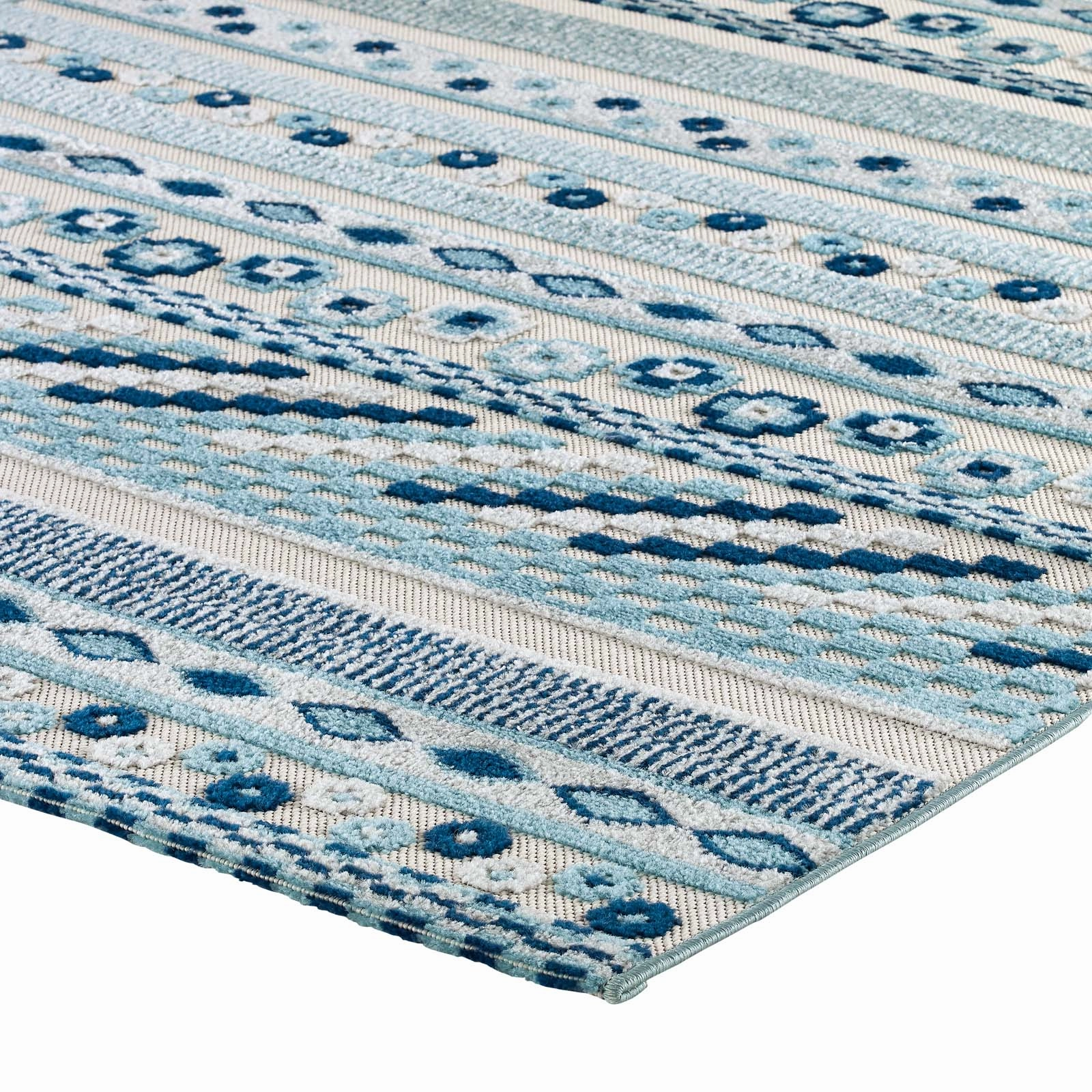 Reflect Cadhla Vintage Abstract Geometric Lattice Indoor and Outdoor Area Rug by Modway