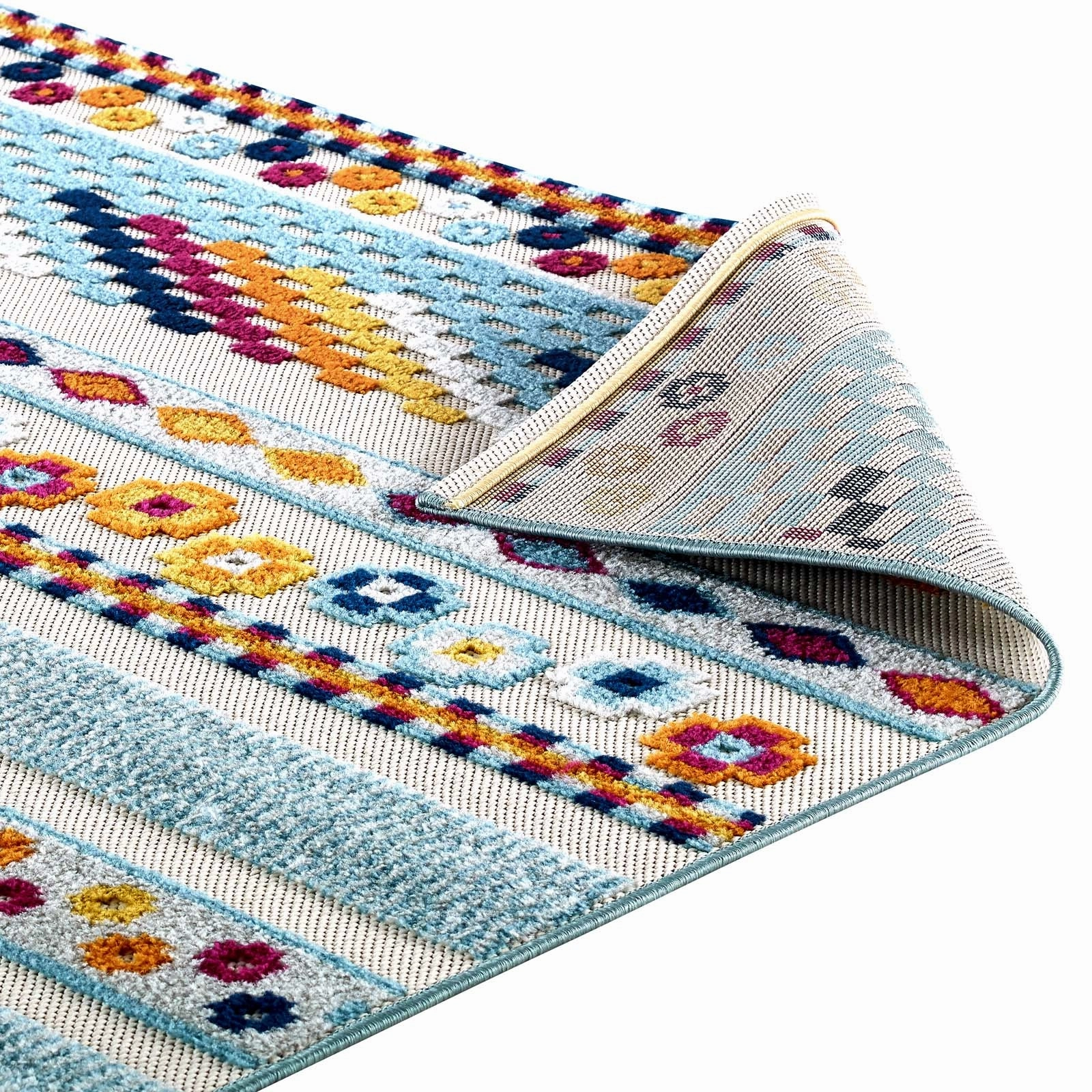 Reflect Cadhla Vintage Abstract Geometric Lattice Indoor and Outdoor Area Rug by Modway
