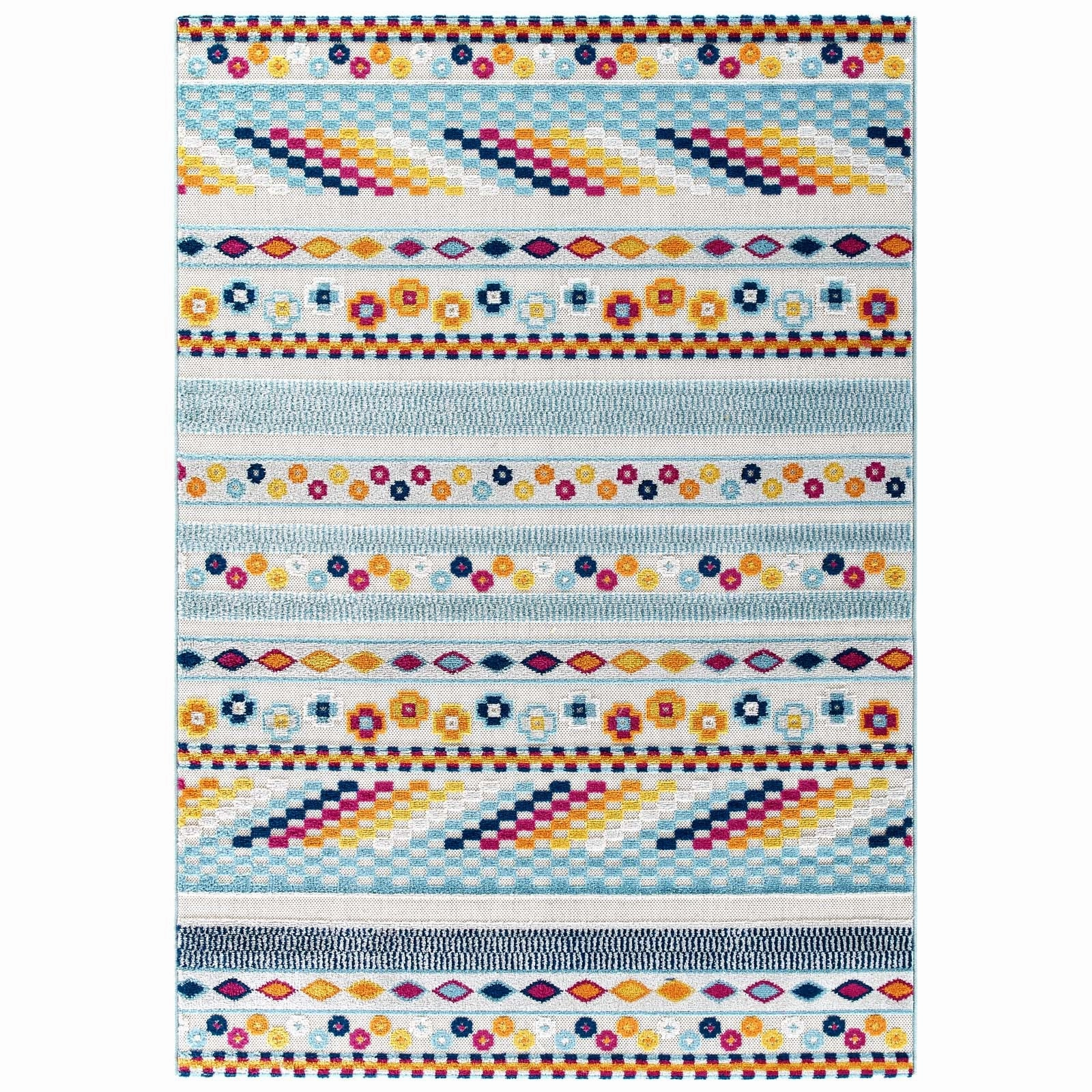 Reflect Cadhla Vintage Abstract Geometric Lattice Indoor and Outdoor Area Rug by Modway