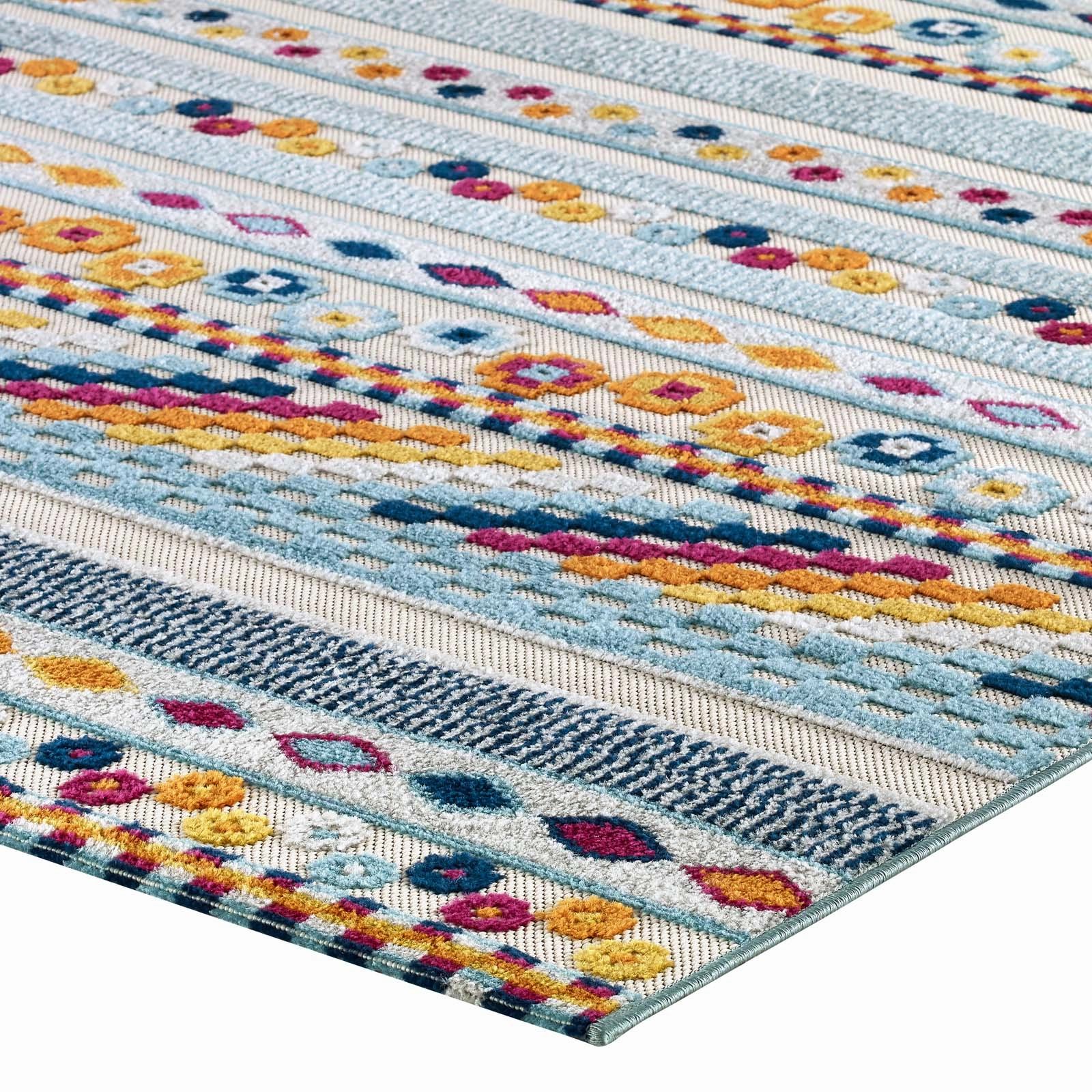 Reflect Cadhla Vintage Abstract Geometric Lattice Indoor and Outdoor Area Rug by Modway