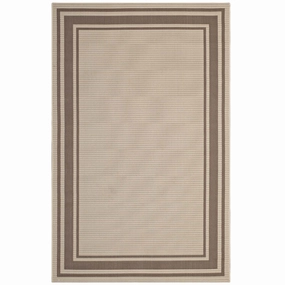 Rim Solid Border Indoor and Outdoor Area Rug by Modway
