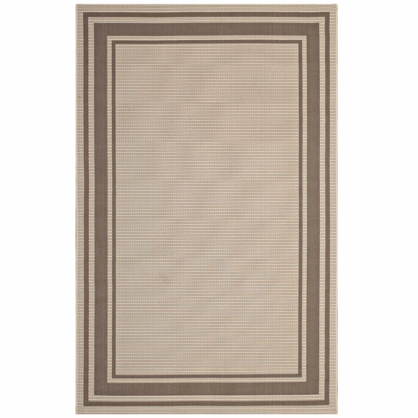 Rim Solid Border Indoor and Outdoor Area Rug by Modway