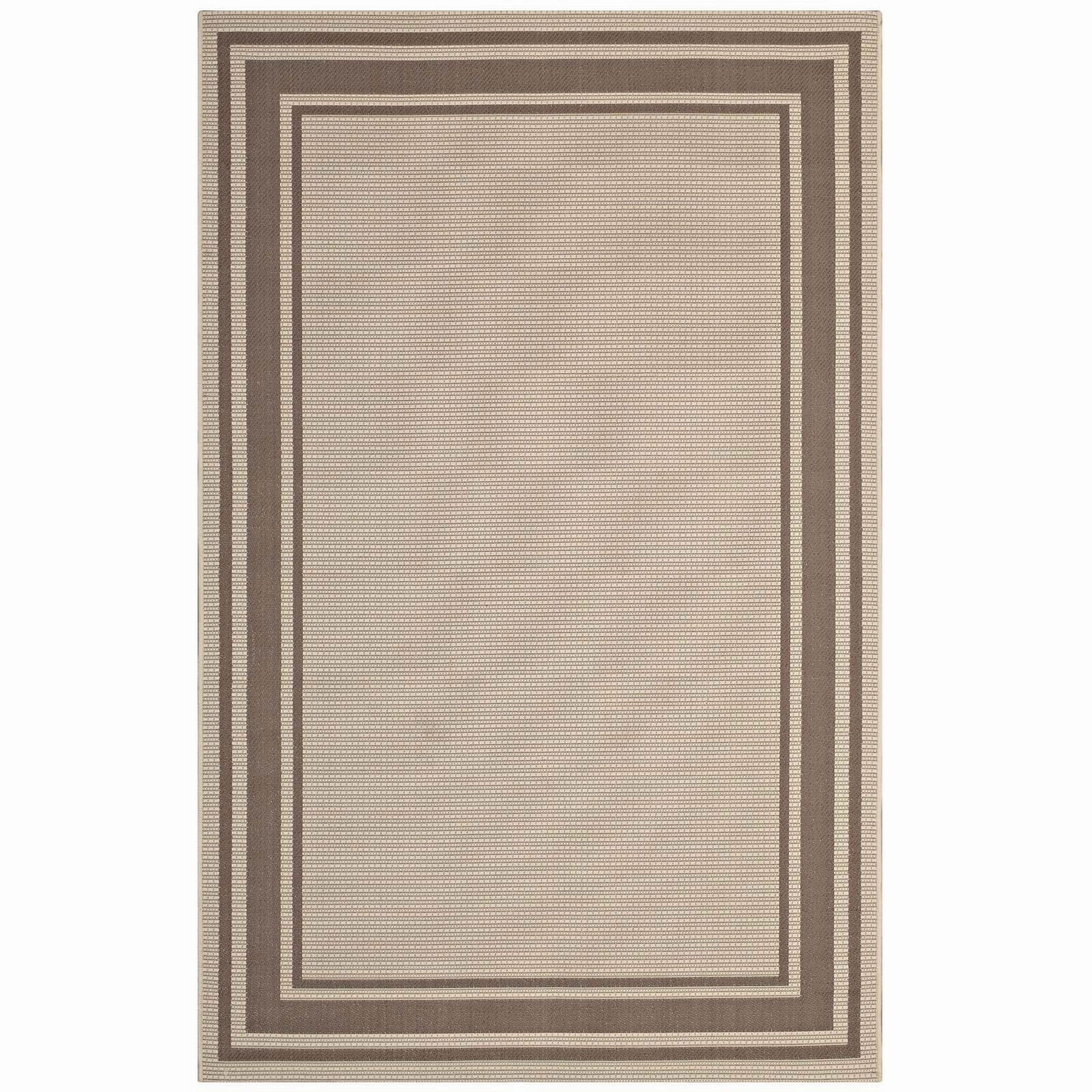 Rim Solid Border Indoor and Outdoor Area Rug by Modway