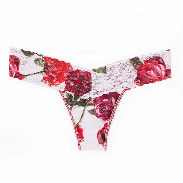 Rose Red Low Rise Thong