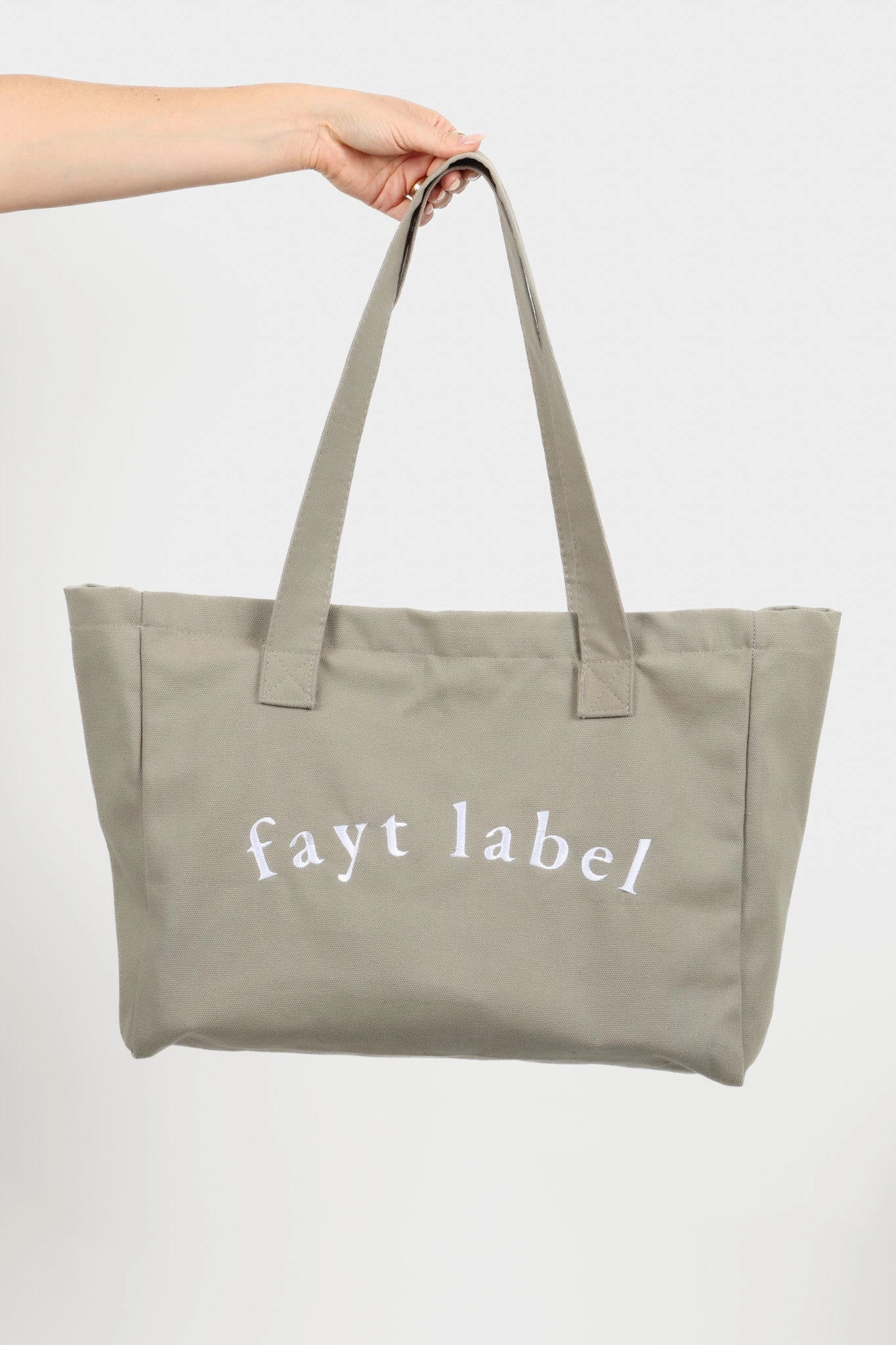 SAMPLE - FAYT TOTE BAG KHAKI LARGE (SUN DAMAGE)