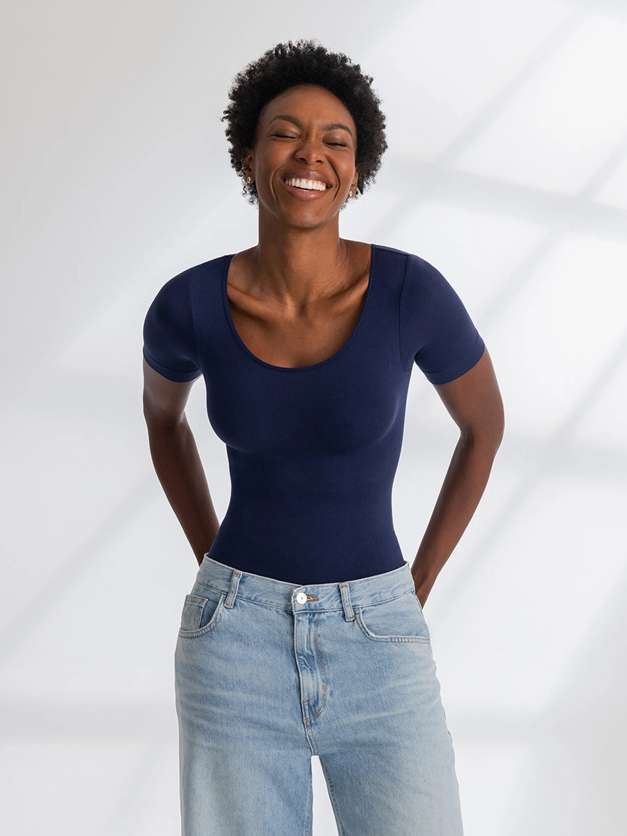 Shapermint Essentials All Day Every Day Short Sleeve Shaping T-Shirt