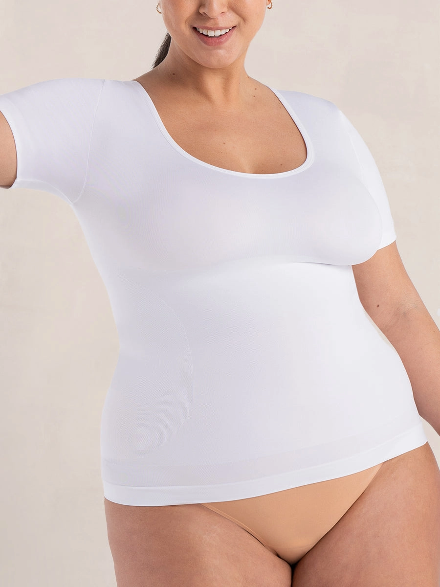 Shapermint Essentials All Day Every Day Short Sleeve Shaping T-Shirt SB