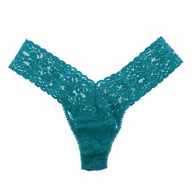 Signature Lace Low-Rise Thong (Rolled)