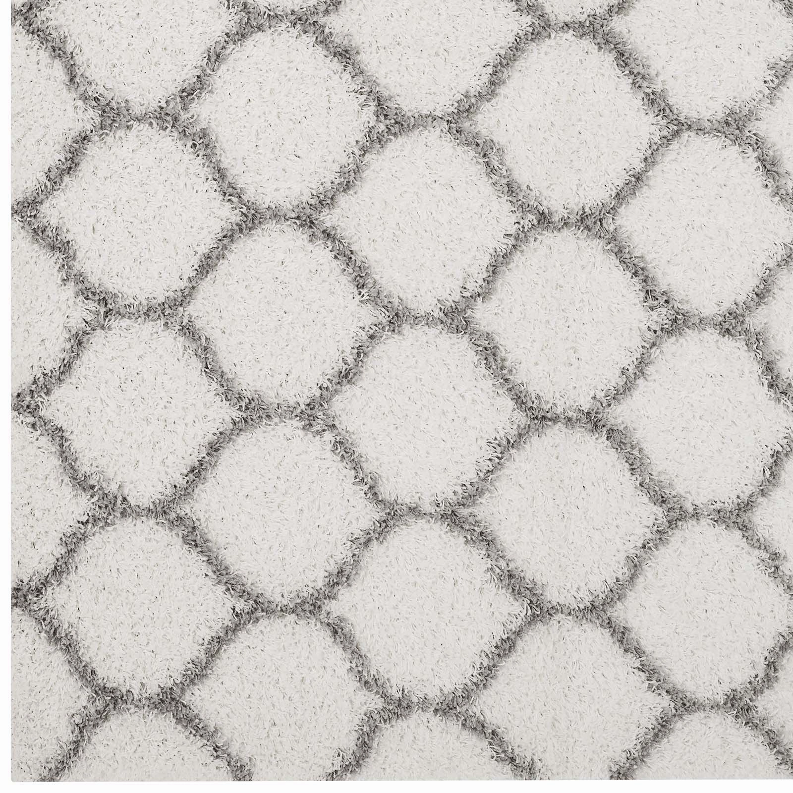 Solvea Moroccan Trellis Shag Area Rug by Modway
