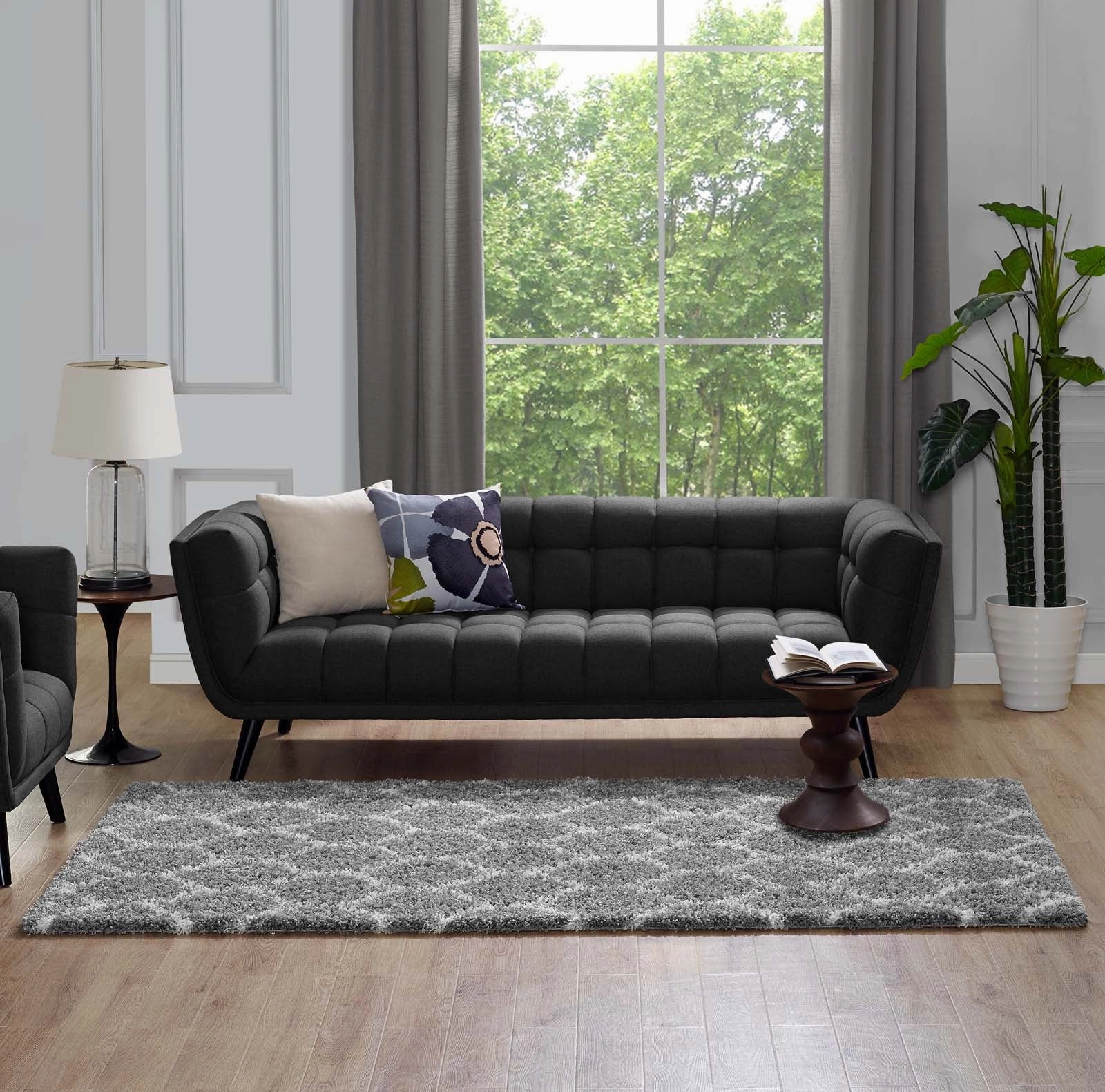 Solvea Moroccan Trellis Shag Area Rug by Modway