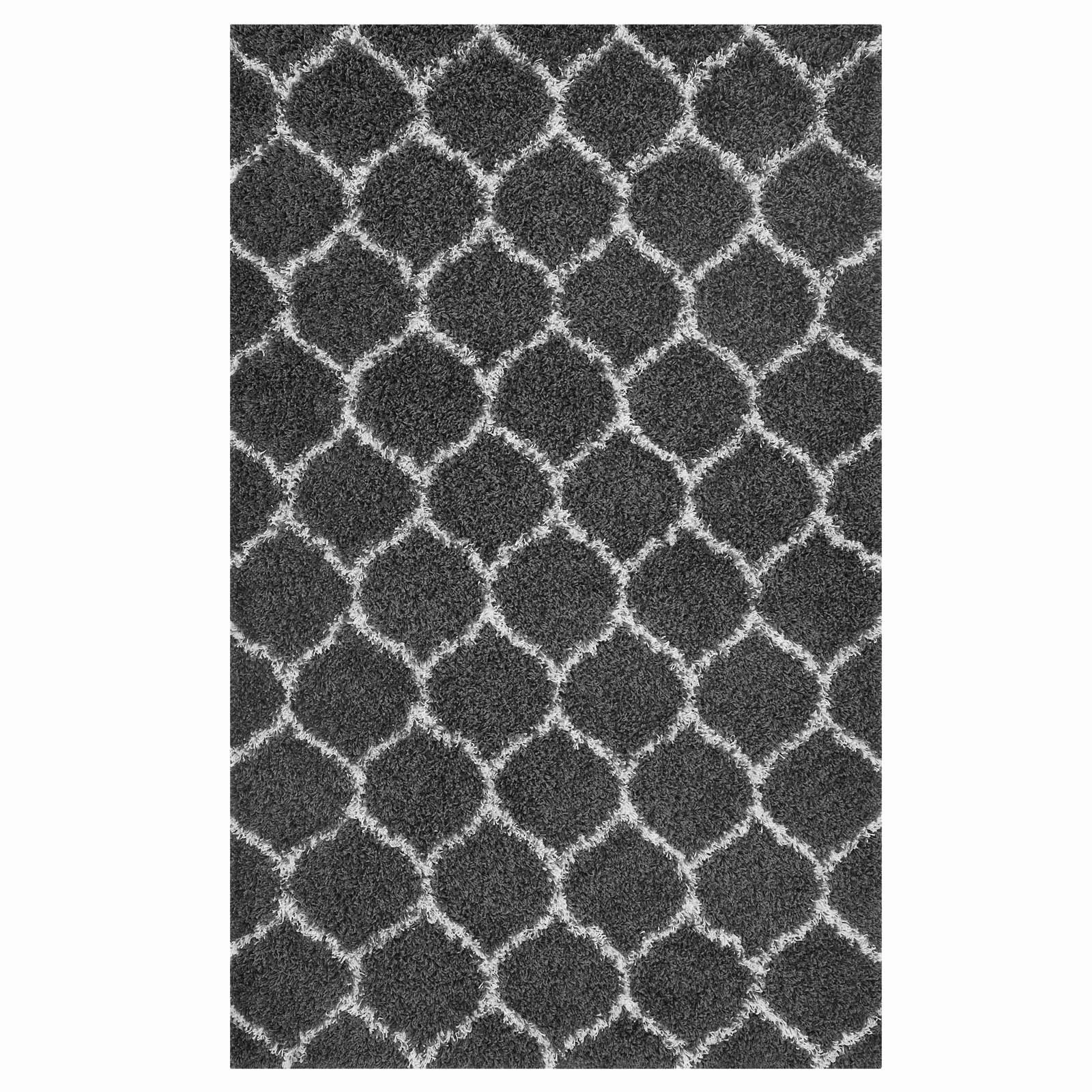 Solvea Moroccan Trellis Shag Area Rug by Modway