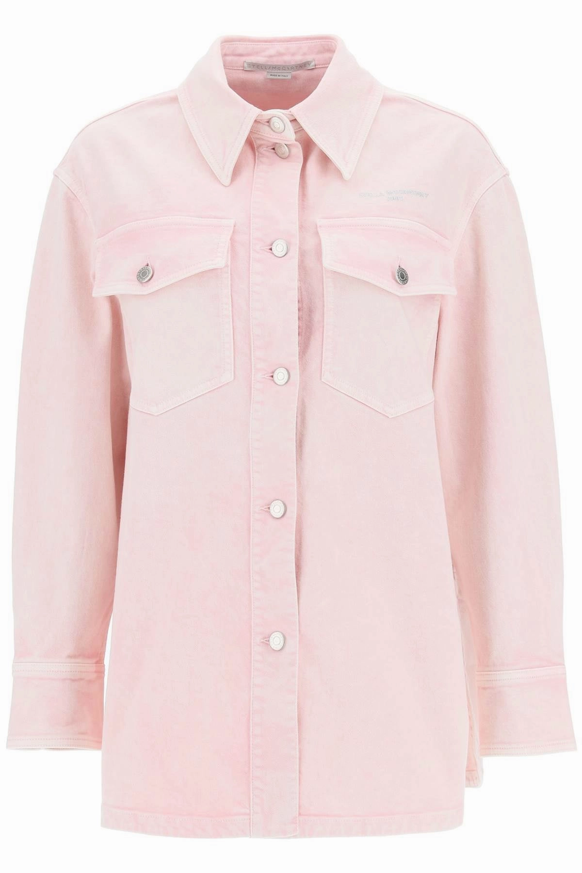 Stella McCartney Logo Detailed Buttoned Denim Jacket