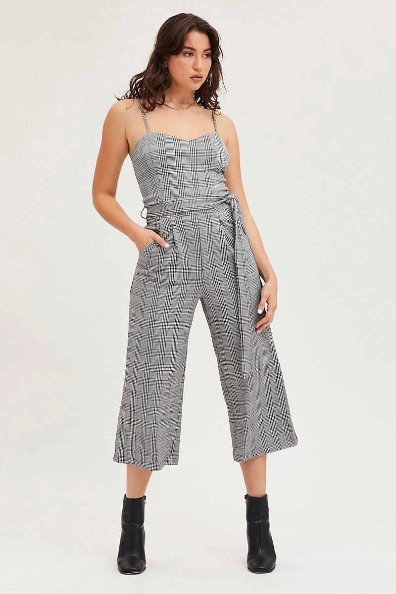 Stripe Jumpsuit Sleeveless