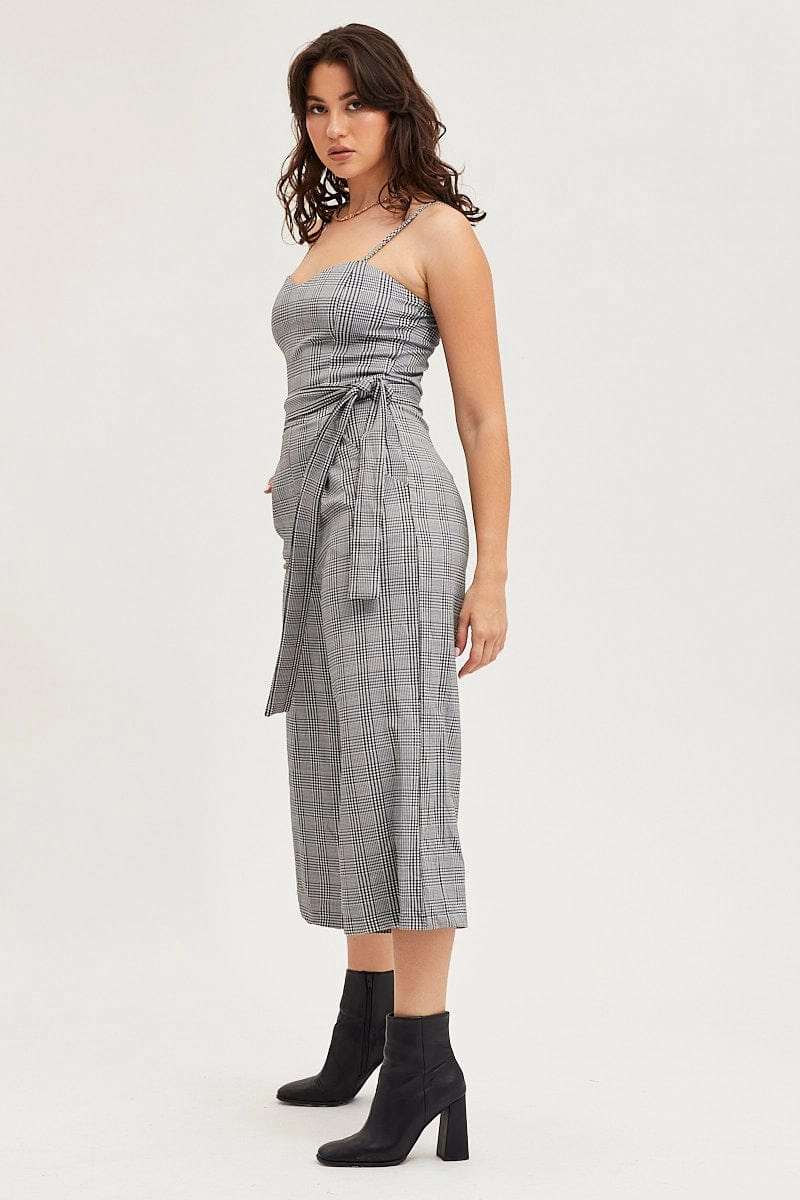 Stripe Jumpsuit Sleeveless