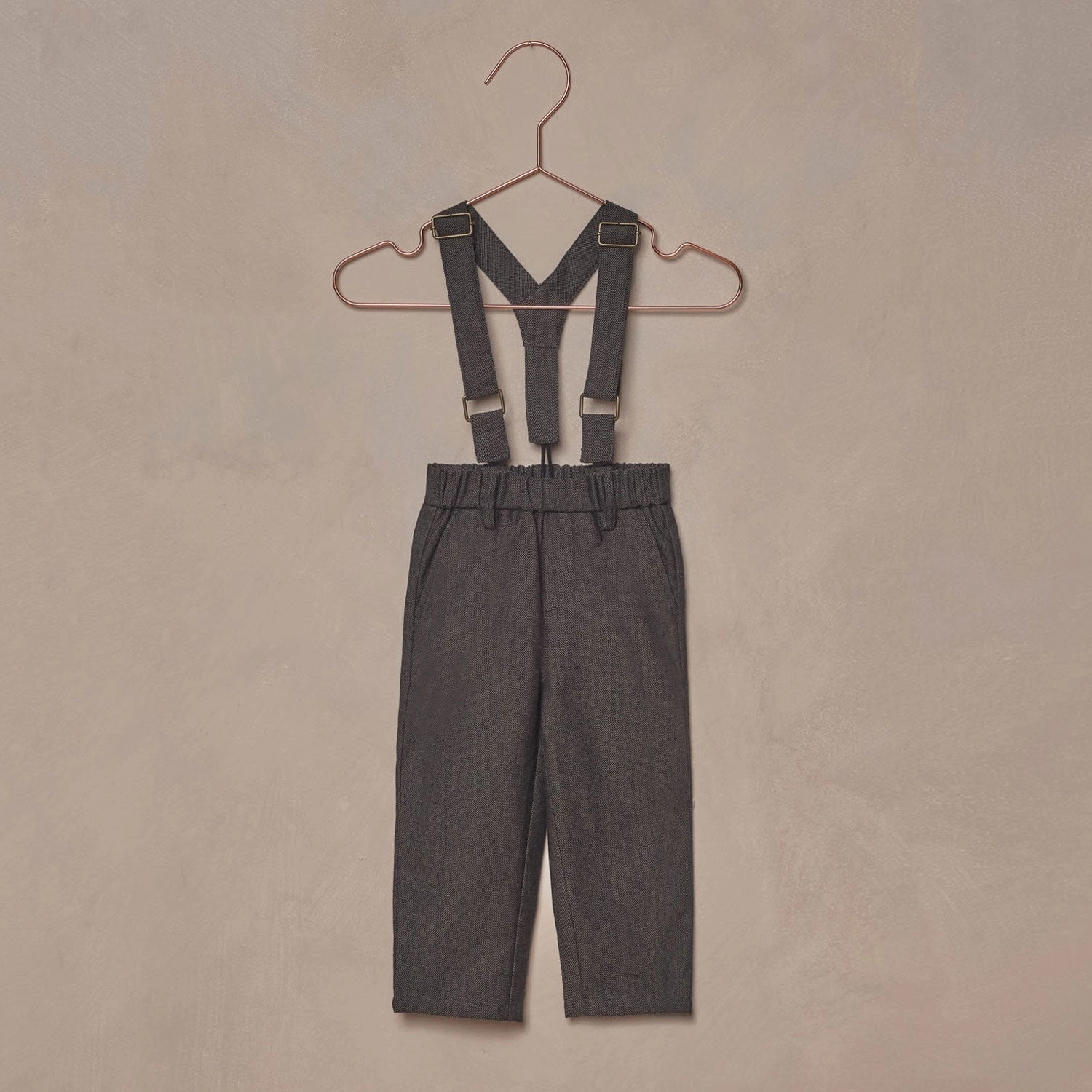 Suspender Pant - Heathered Black Melange - FINAL SALE