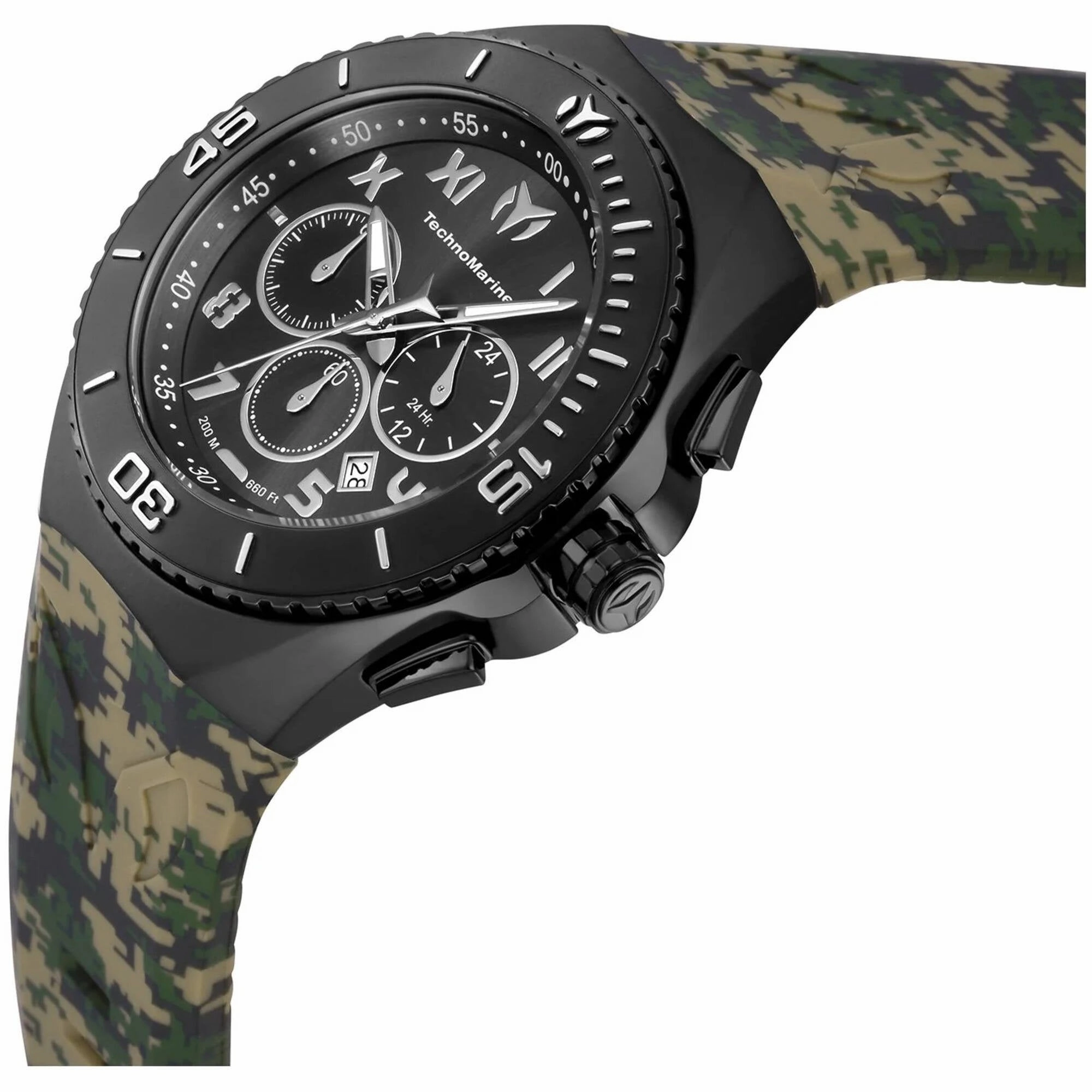 Technomarine Men's Watch - Manta Ocean Chronograph Gunmetal Dial Strap | TM-221044