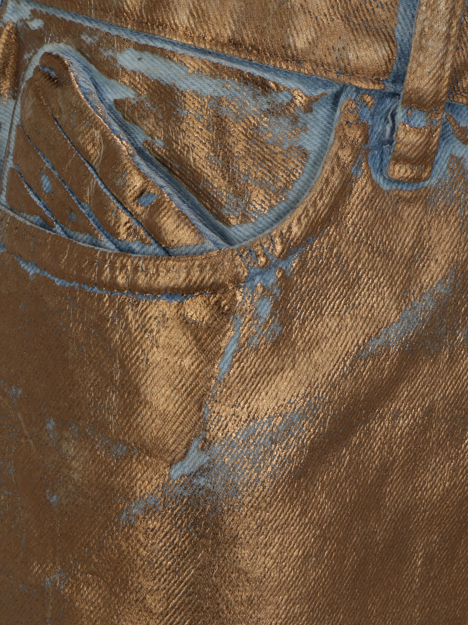 The Attico Dean Denim Mini Skirt