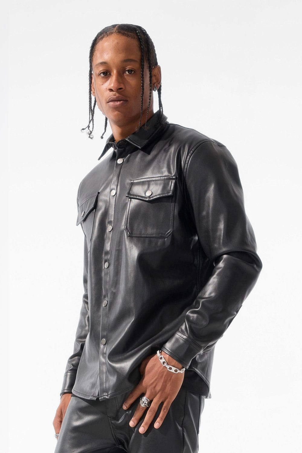 Thriller Button Up (Black)