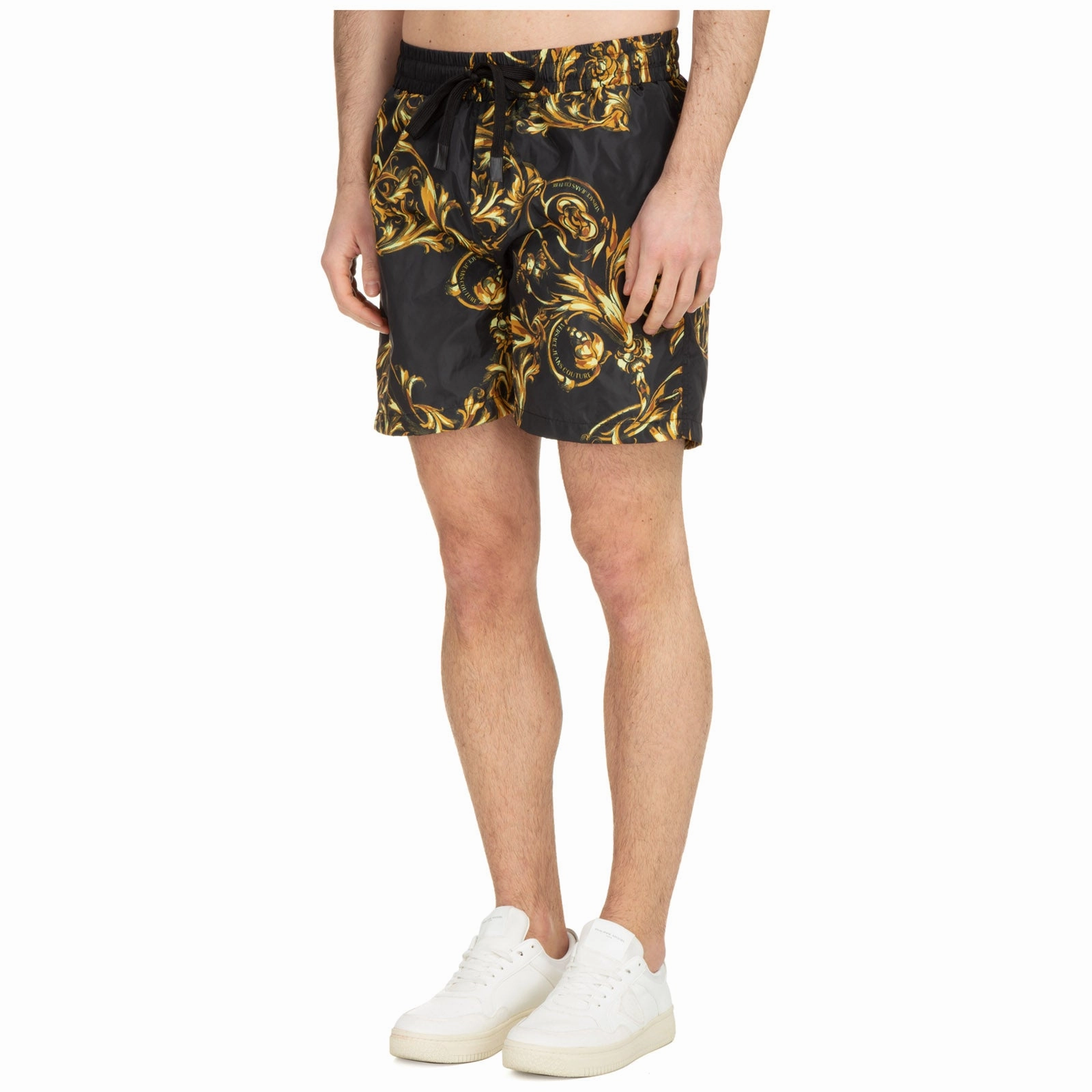 Versace Jeans Couture Barocco Pattern Swim Shorts