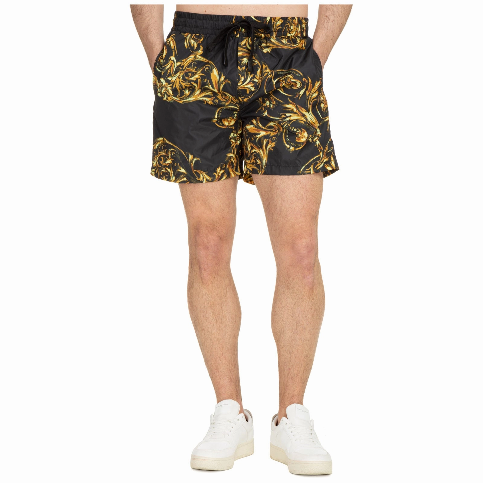 Versace Jeans Couture Barocco Pattern Swim Shorts