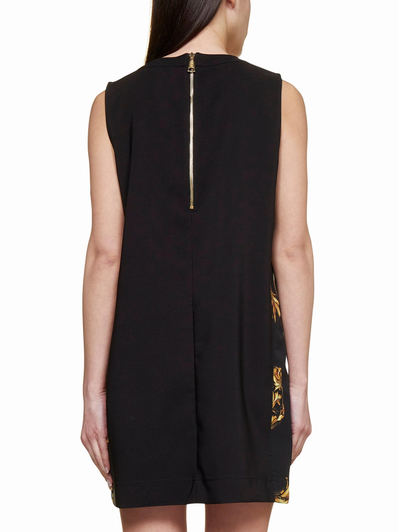 Versace Jeans Couture Baroque-Panelled Mini Dress