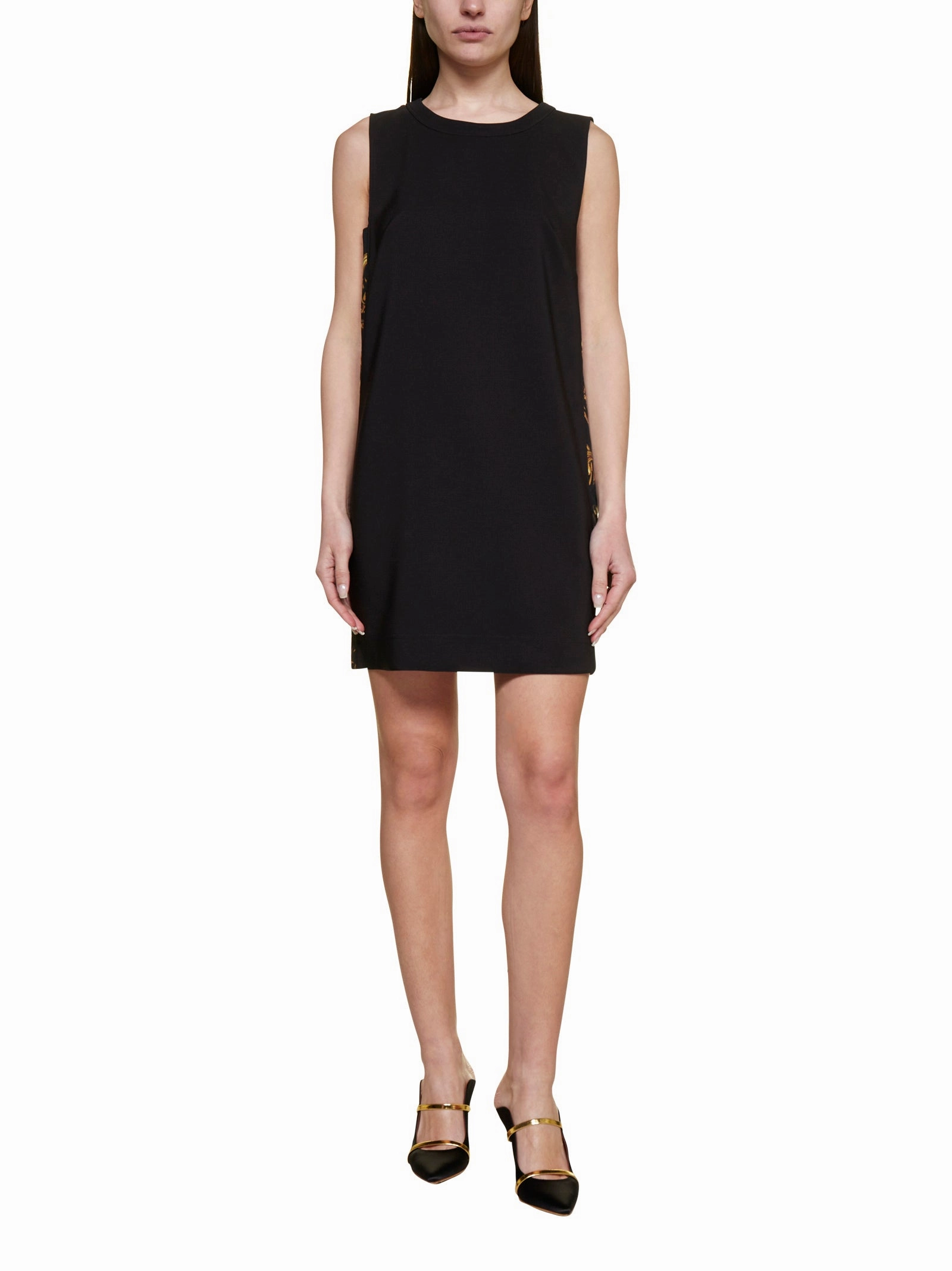 Versace Jeans Couture Baroque-Panelled Mini Dress