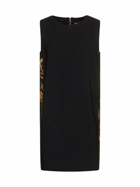 Versace Jeans Couture Baroque-Panelled Mini Dress