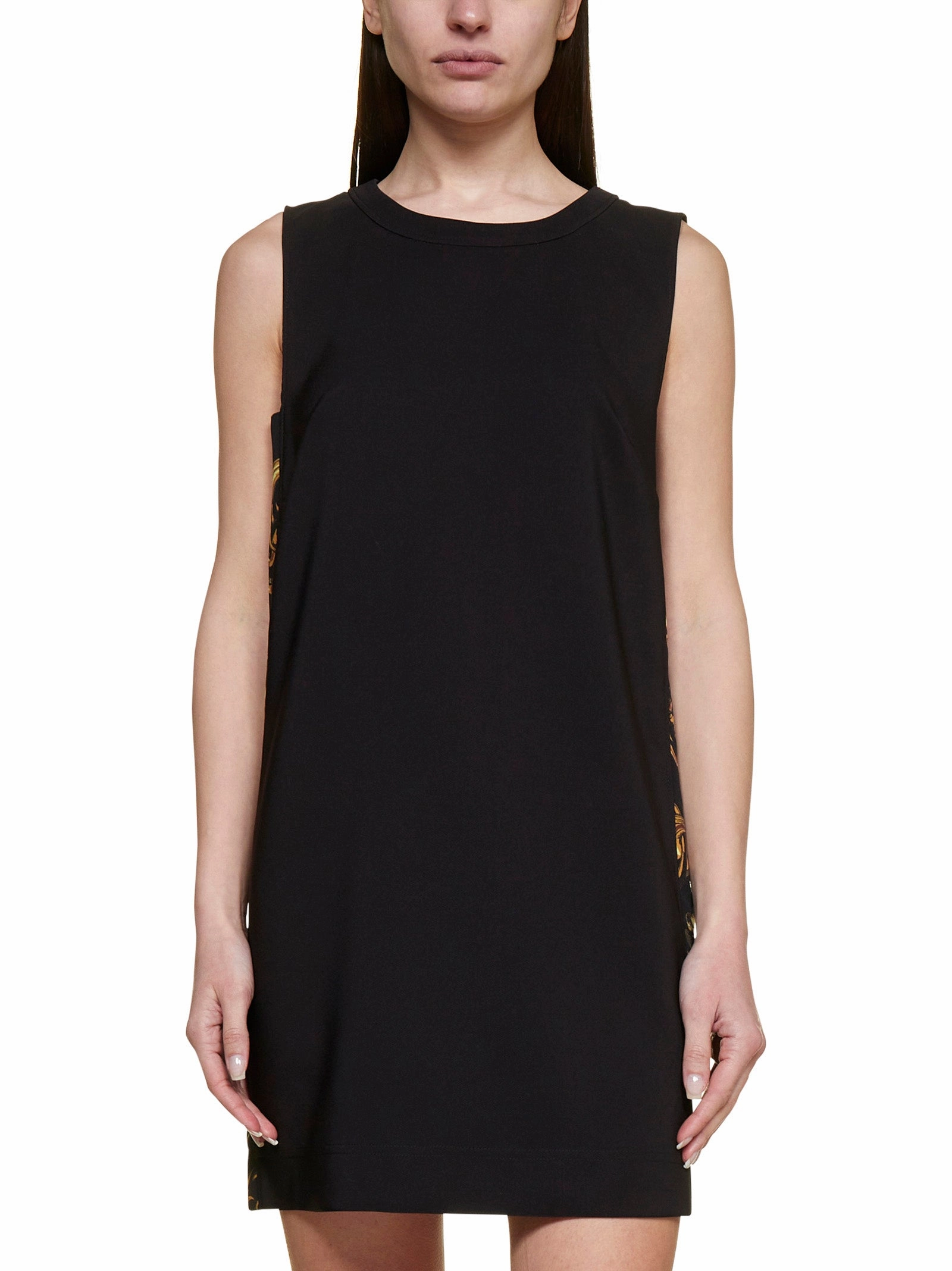Versace Jeans Couture Baroque-Panelled Mini Dress