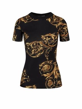 Versace Jeans Couture Baroque Printed Crewneck T-Shirt
