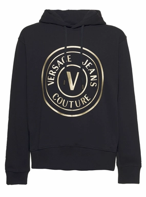 Versace Jeans Couture Logo Printed Drawstring Hoodie