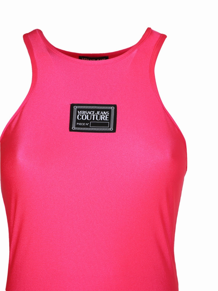 Versace Jeans Couture Logo Stamp Sleeveless Bodysuit