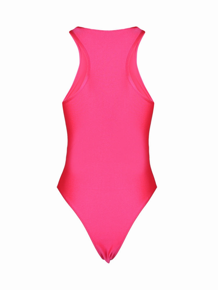 Versace Jeans Couture Logo Stamp Sleeveless Bodysuit