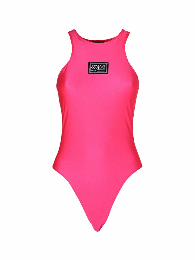 Versace Jeans Couture Logo Stamp Sleeveless Bodysuit