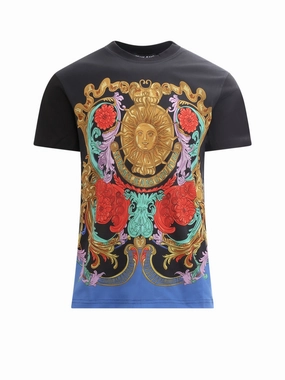 Versace Jeans Couture Sun Flower Garland Crewneck T-Shirt