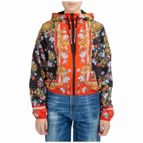 Versace Jeans Couture Sun Flower Garland Zip-Up Jacket
