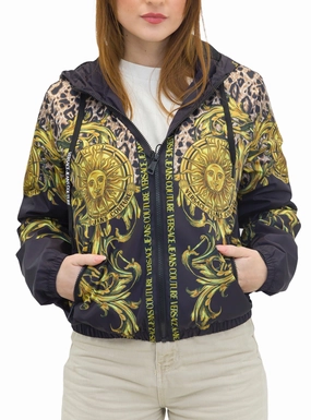 Versace Jeans Couture Sun Flower Garland Zip-Up Jacket