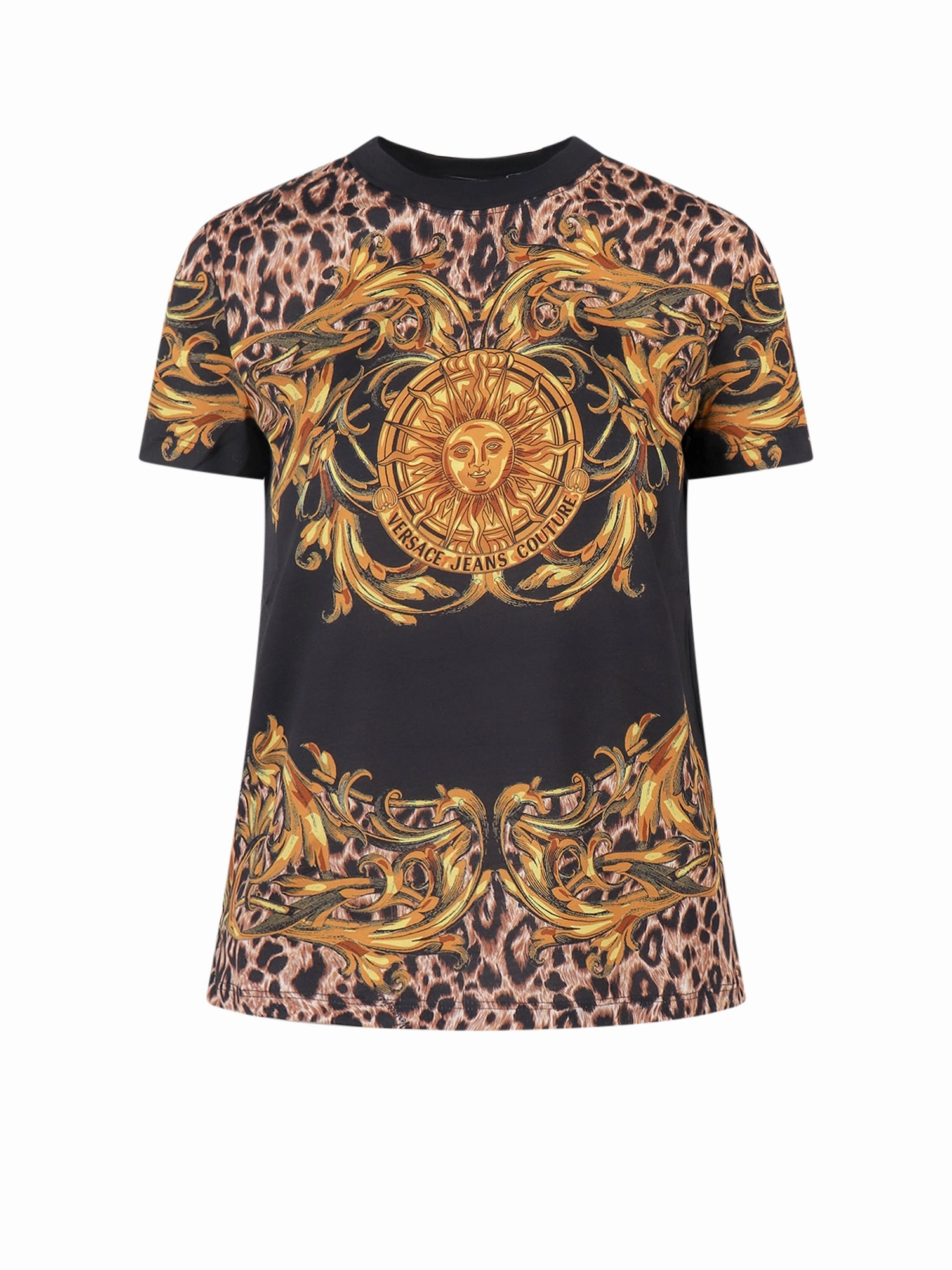 Versace Jeans Couture Sun Garland Print Crewneck T-Shirt
