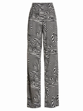 Vetements Zebra Printed Wide-Leg Pants