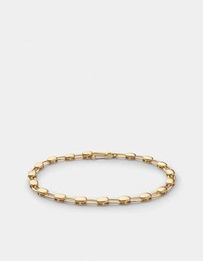 Ward Chain Bracelet, Gold Vermeil