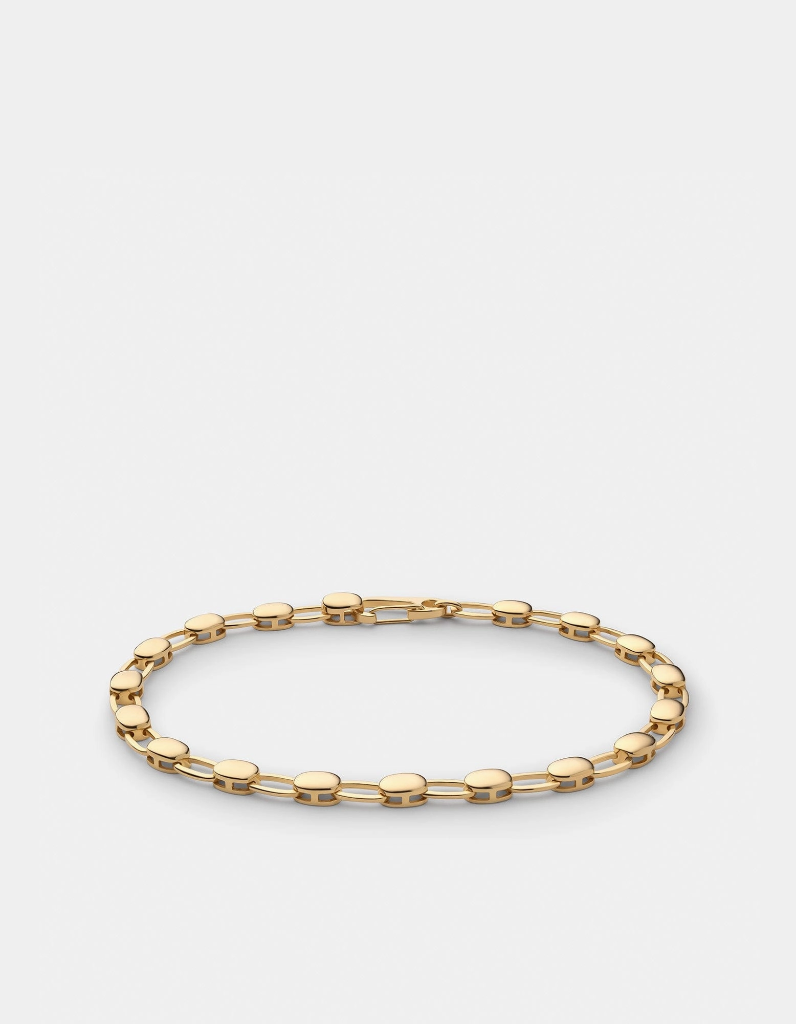 Ward Chain Bracelet, Gold Vermeil