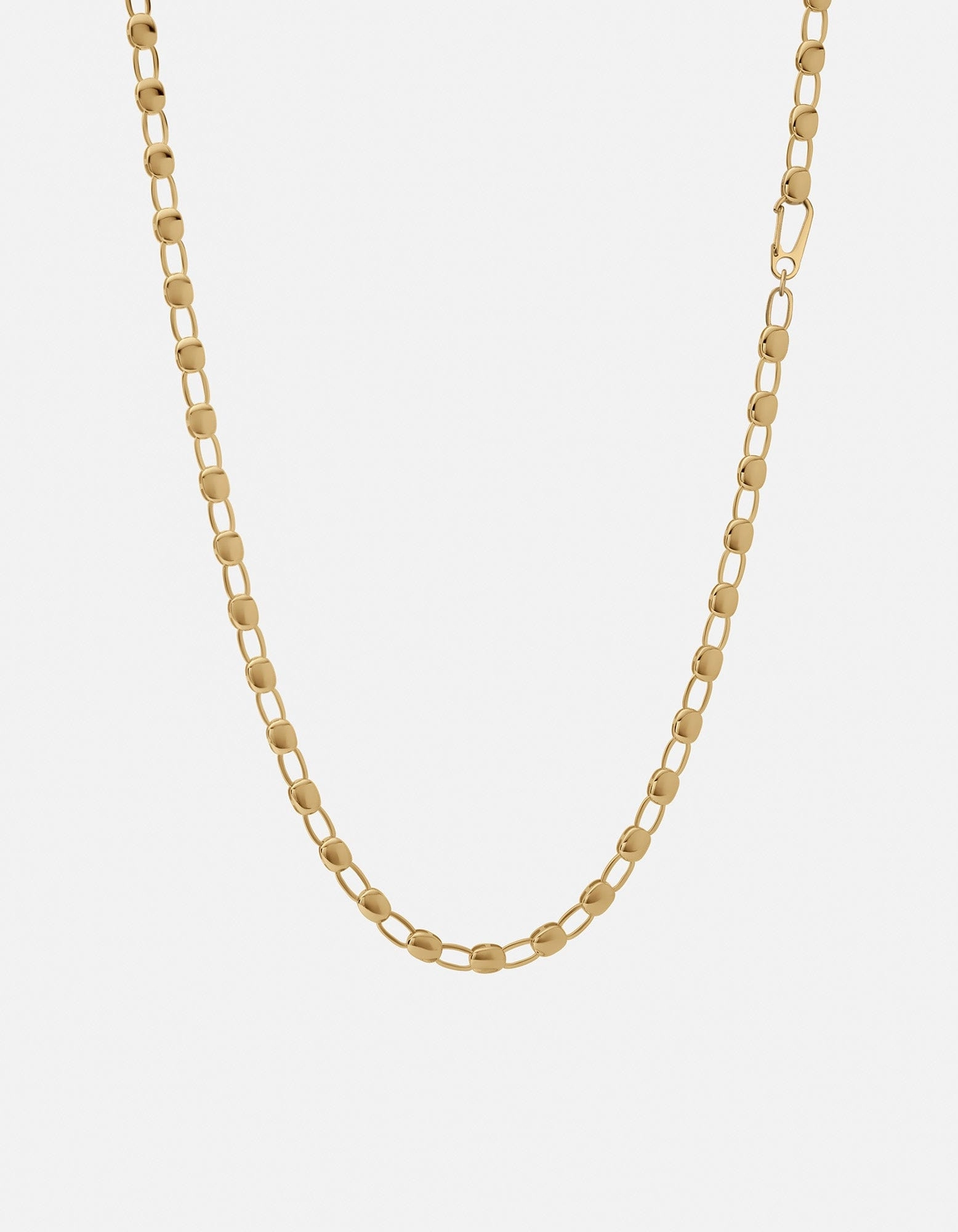 Ward Chain Necklace, Gold Vermeil