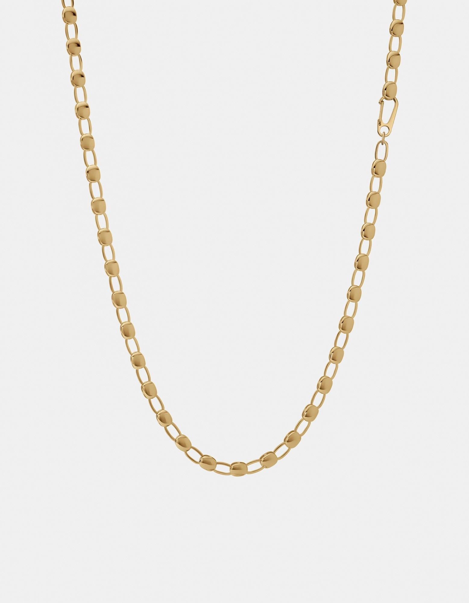 Ward Chain Necklace, Gold Vermeil