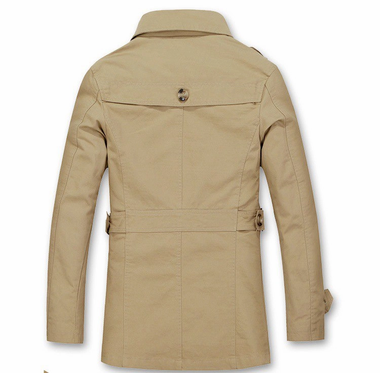 West Louis™ Autumn Trench Coat Fashion Design