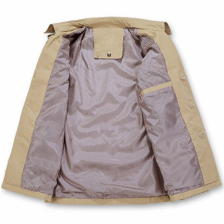 West Louis™ Autumn Trench Coat Fashion Design