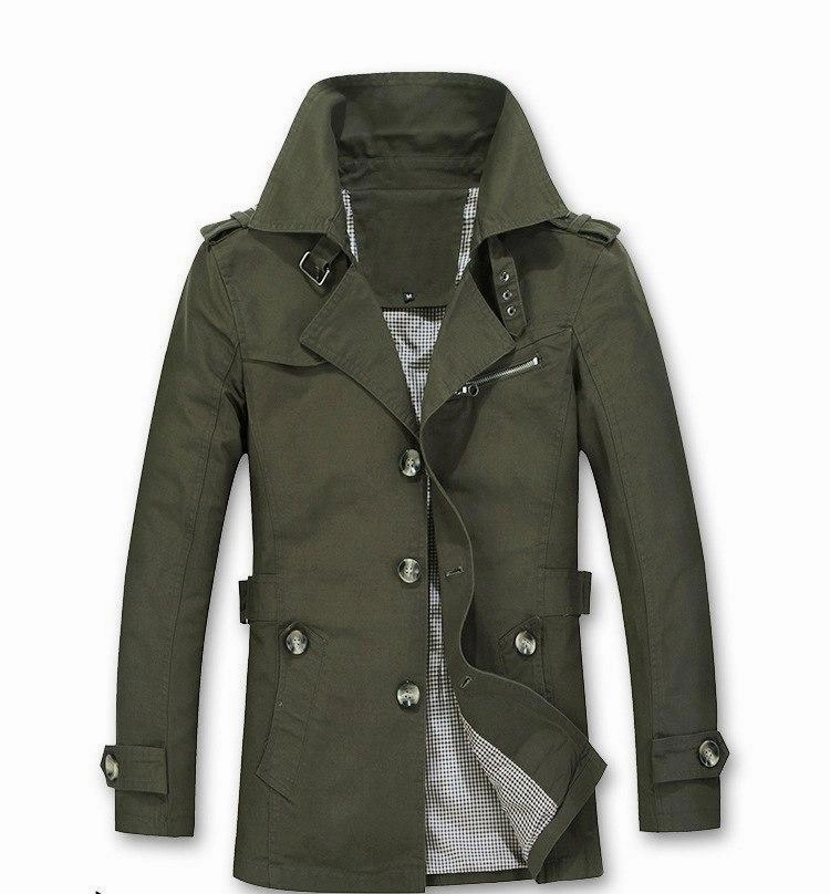 West Louis™ Autumn Trench Coat Fashion Design