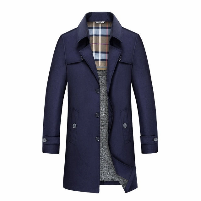 West Louis™ Designer Business Trench Coat