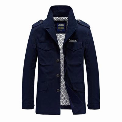 West Louis™ Long Section Fashion Trench Coat