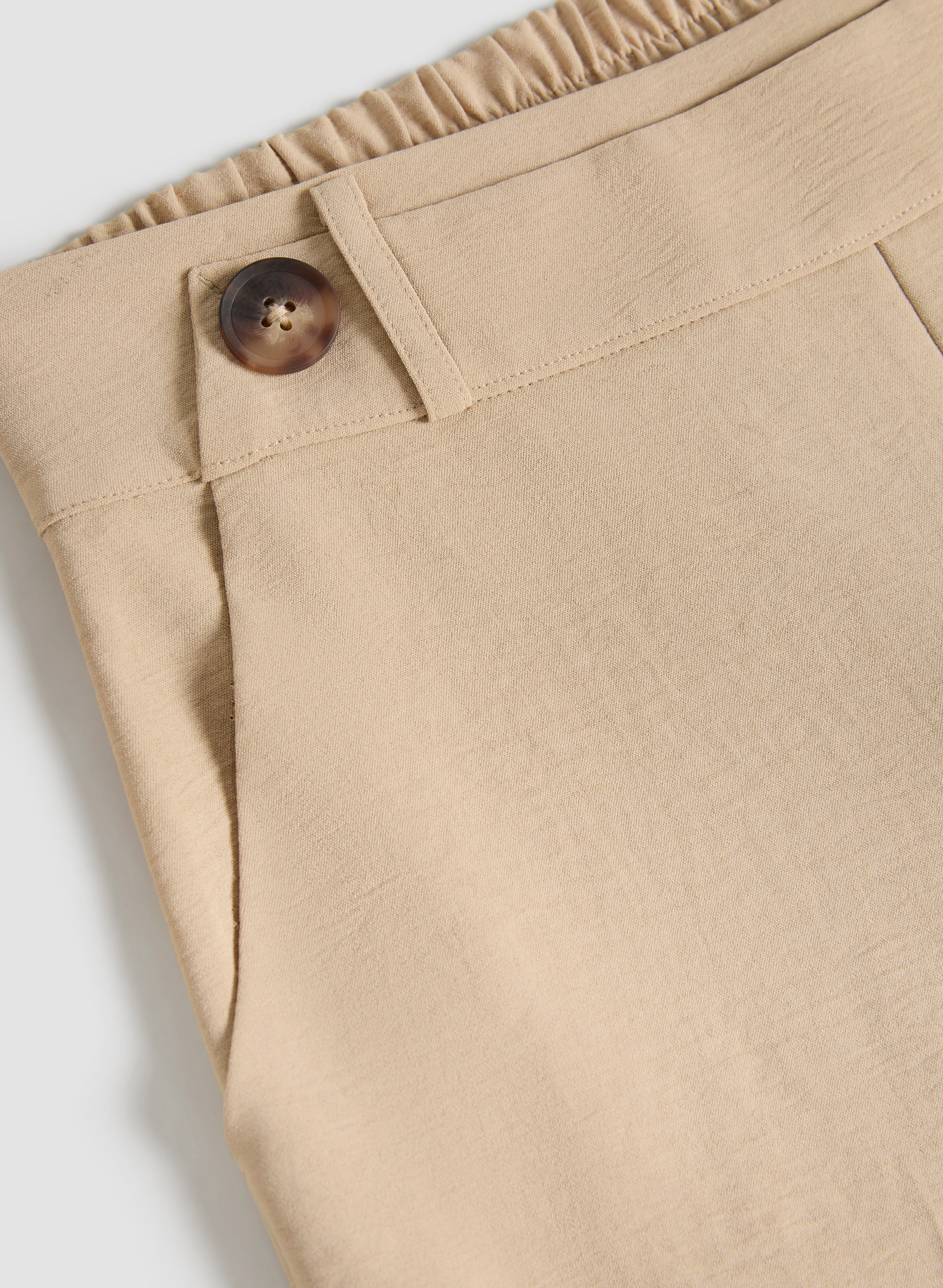 Wide-Leg Crepe Pants