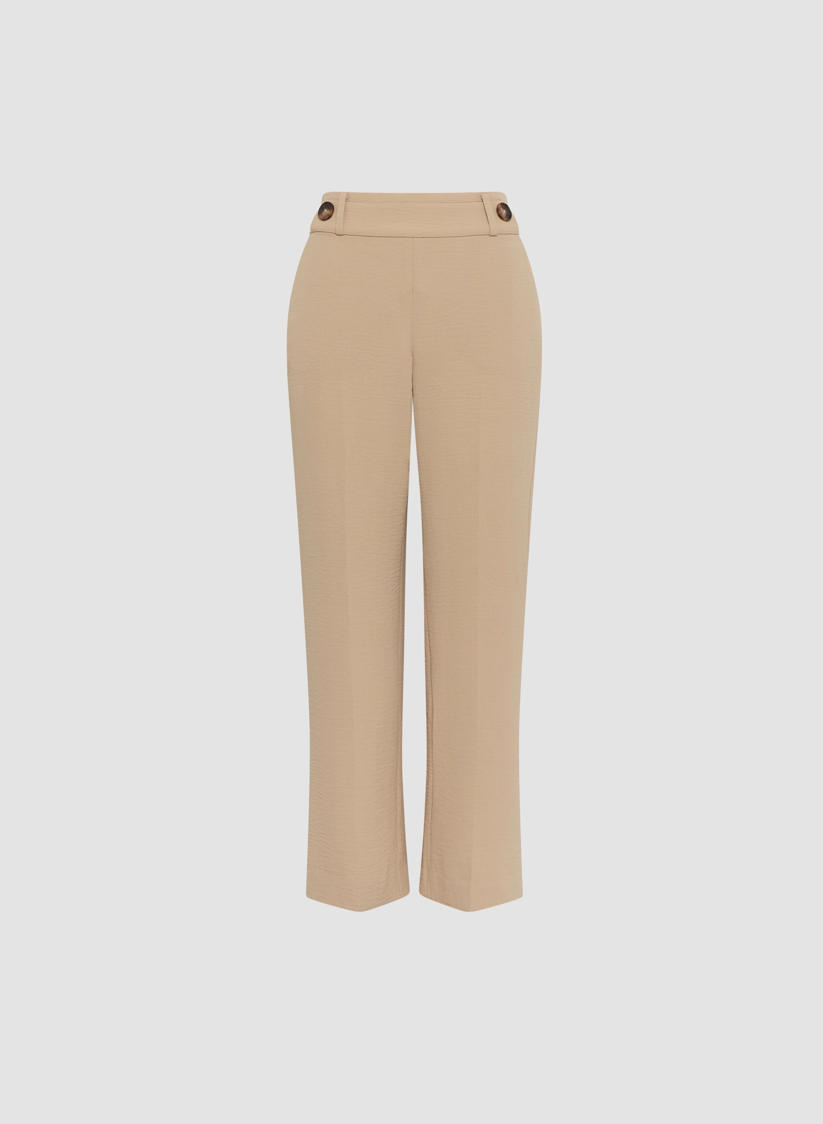 Wide-Leg Crepe Pants