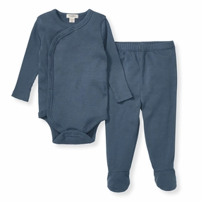 Wrap Front Bodysuit Set - Underwater